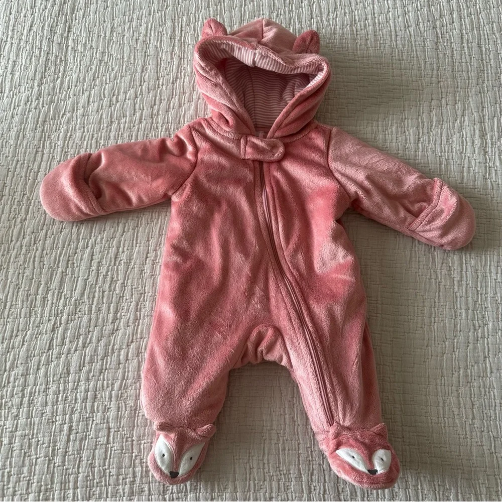 Carter’s Cozy Pink Fox Suit